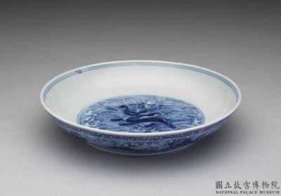 图片[2]-Dish with sea creatures in underglaze blue, Ming dynasty (1368-1644)-China Archive